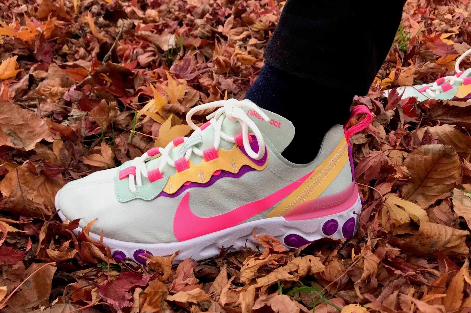ParallaxShops | NIKE React Element 55 COLORES TOP++ | nike shox monster black leather