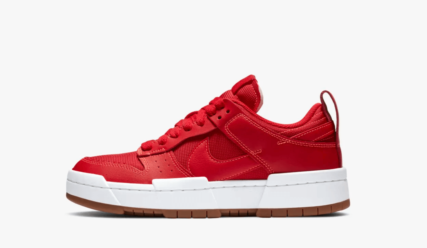 red nike dunk low disrupt