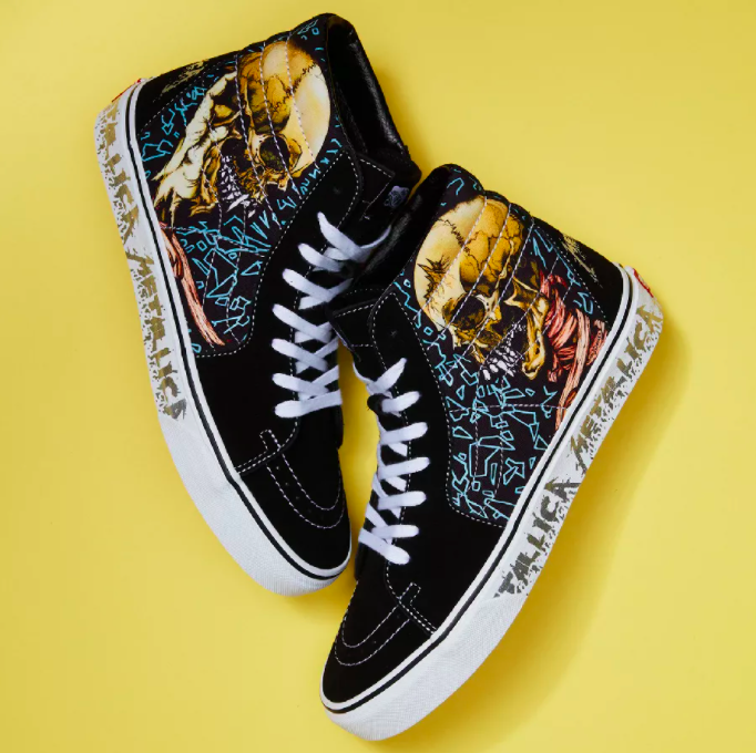 Vans Metallica Aniversario The Black Album Sk8 Hi