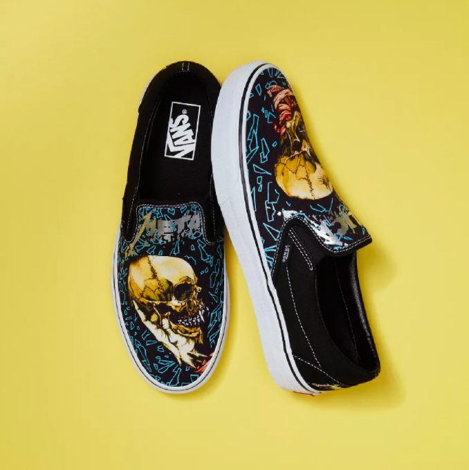 Vans metallica aniversario the black Album slip on