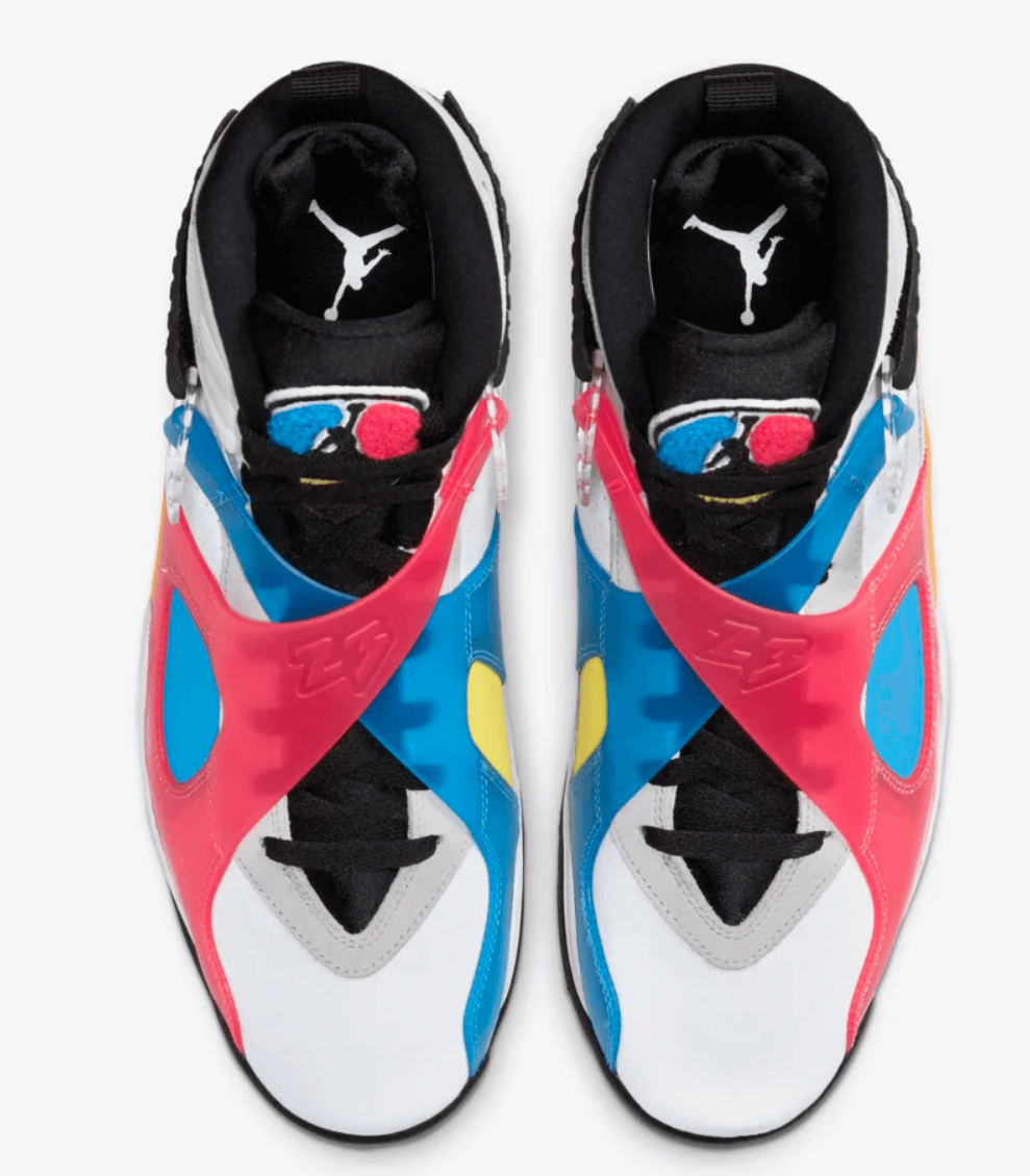 Air Jordan VIII White Red Orbi Air Jordan VIII White Red Orbi