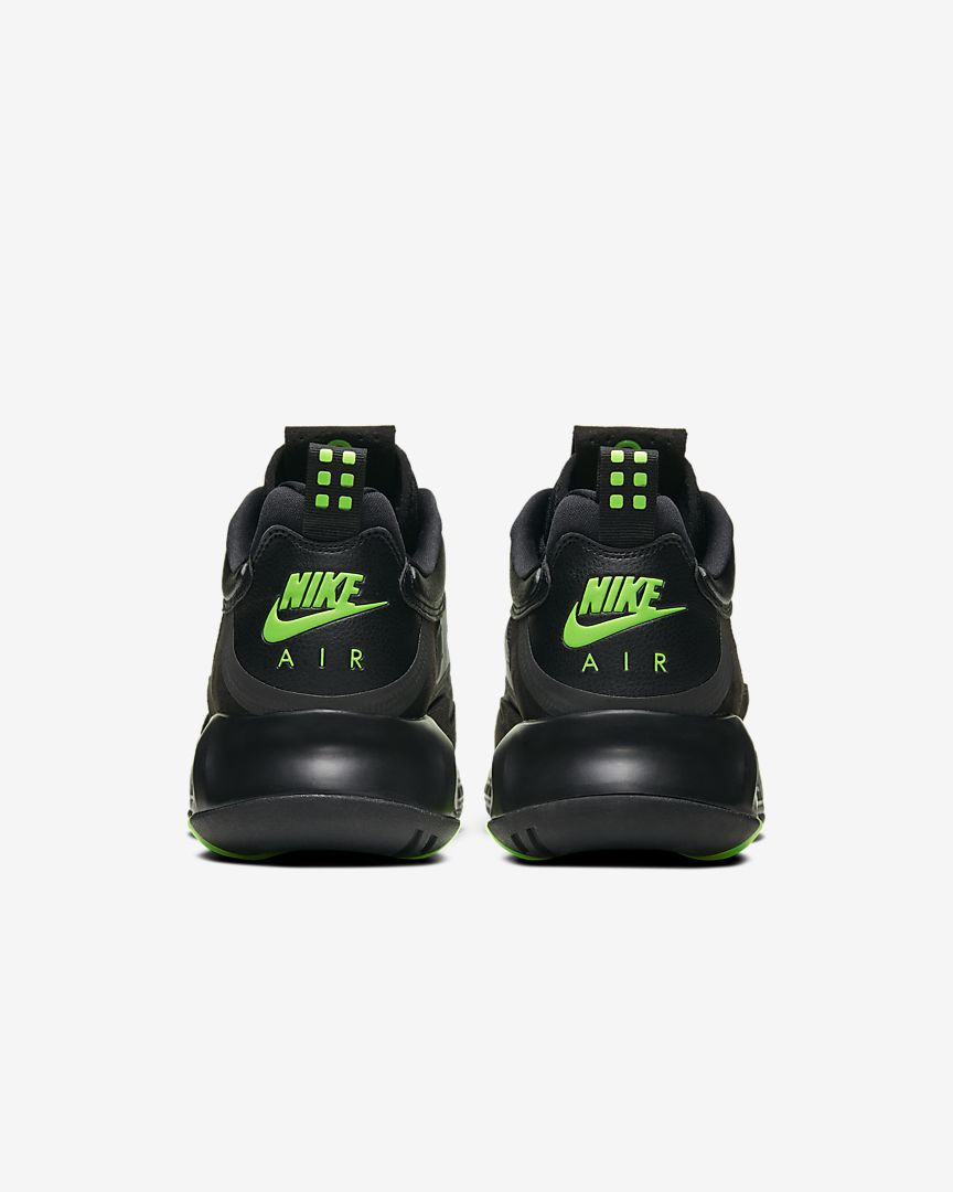 zapatillas nike negras con verde fluor