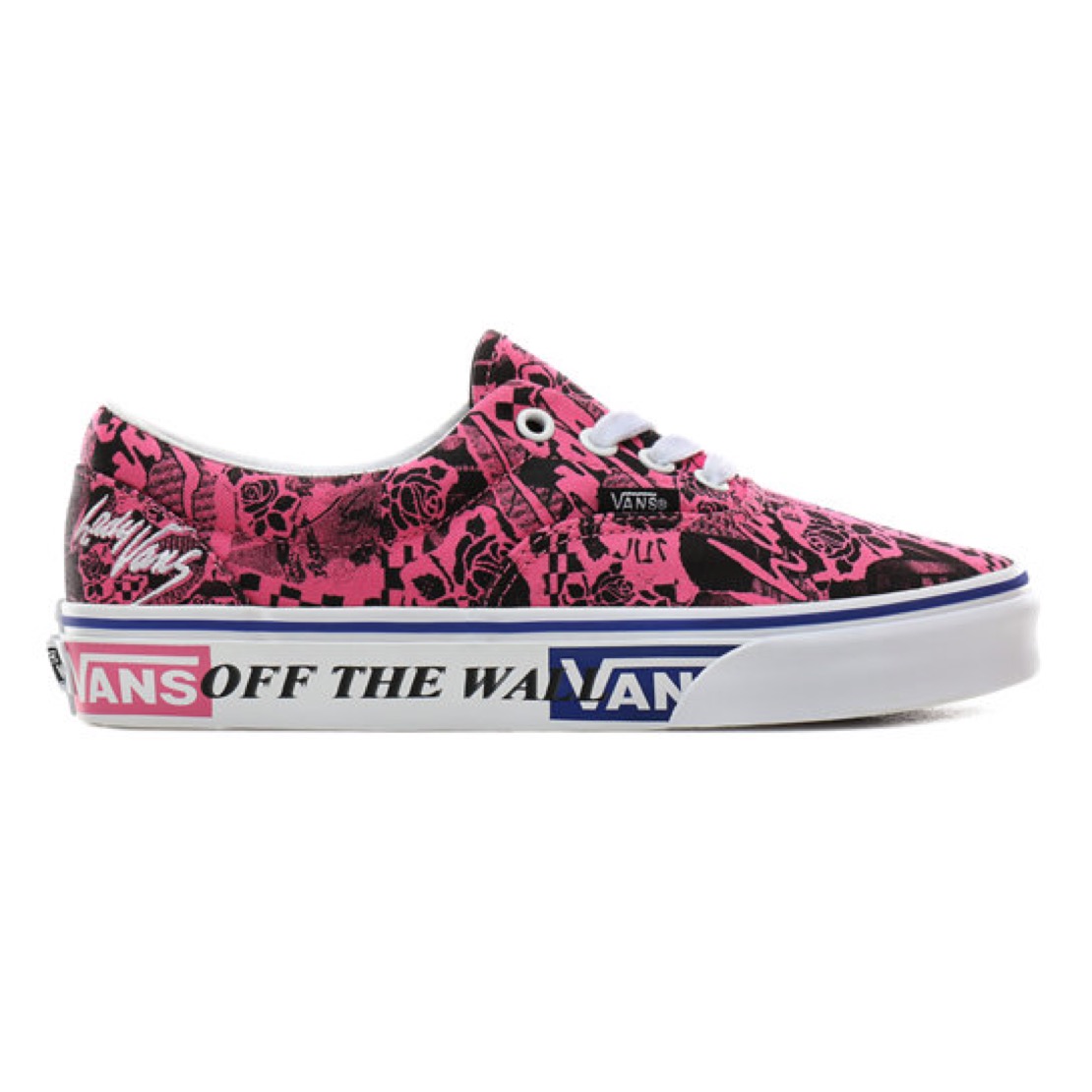 vans era mujer rosas