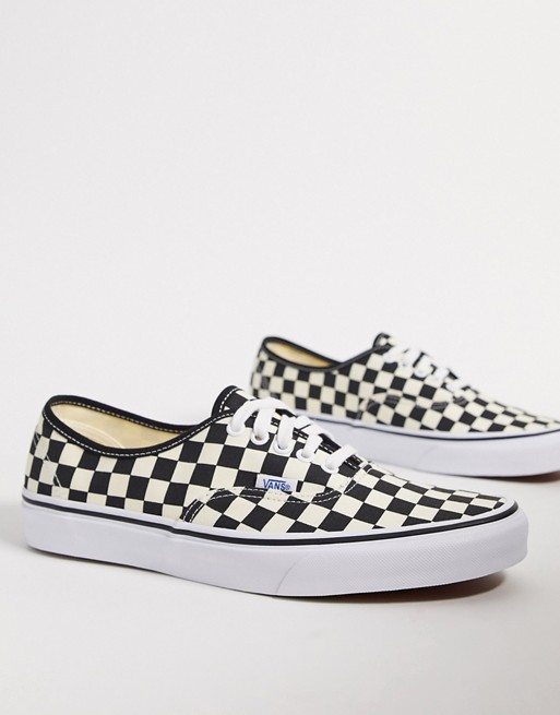 vans cuadros negros y blancos