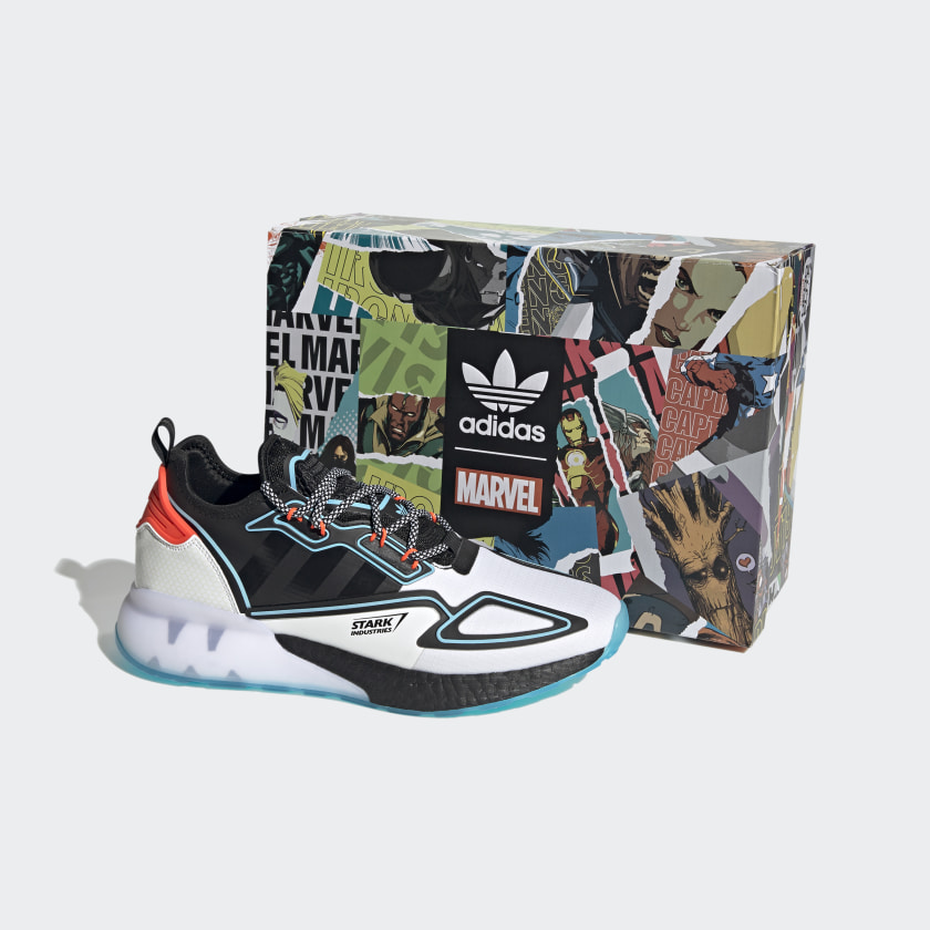 ZAPATILLA ZX 2K BOOST MARVEL BLANCAS