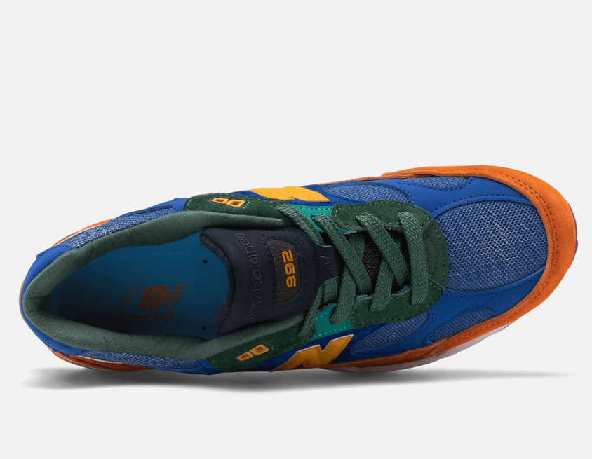 zapatillas New Balance 992 Made in us Orange with Blue