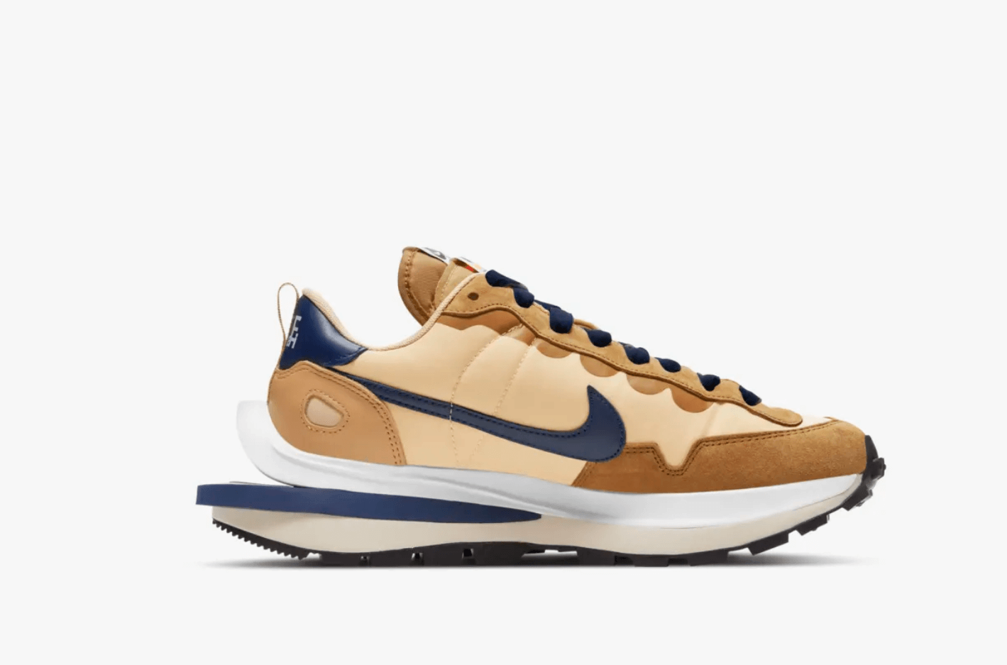Nike x Sacai VaporWaffle Sesame and Blue Void 2021 Nike x Sacai VaporWaffle Sesame and Blue Void 2021