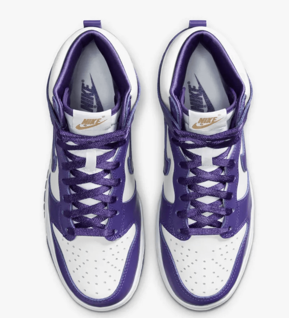 blue and purple nike high tops