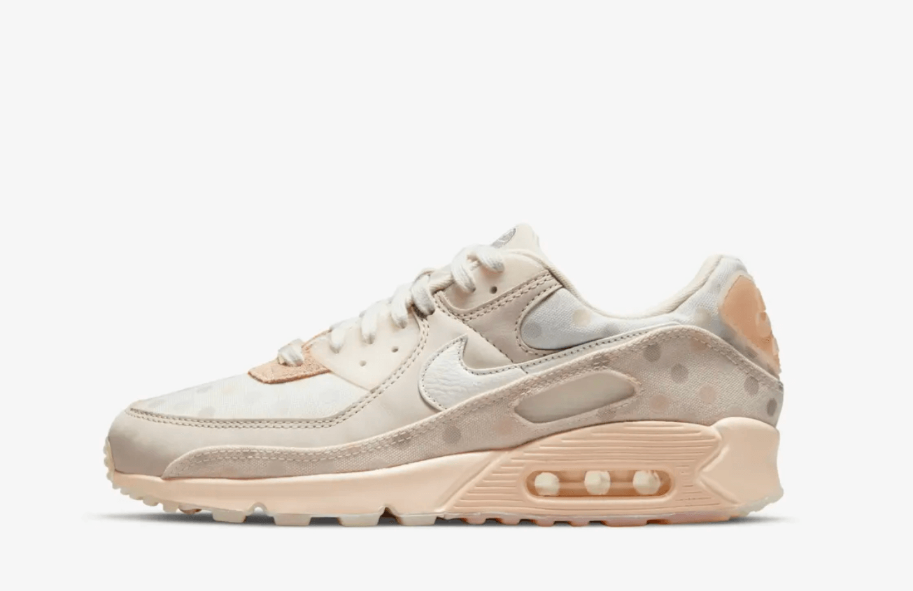 Nuevas Nike AM 90 Shimmer Polka y White Polka TOPOS