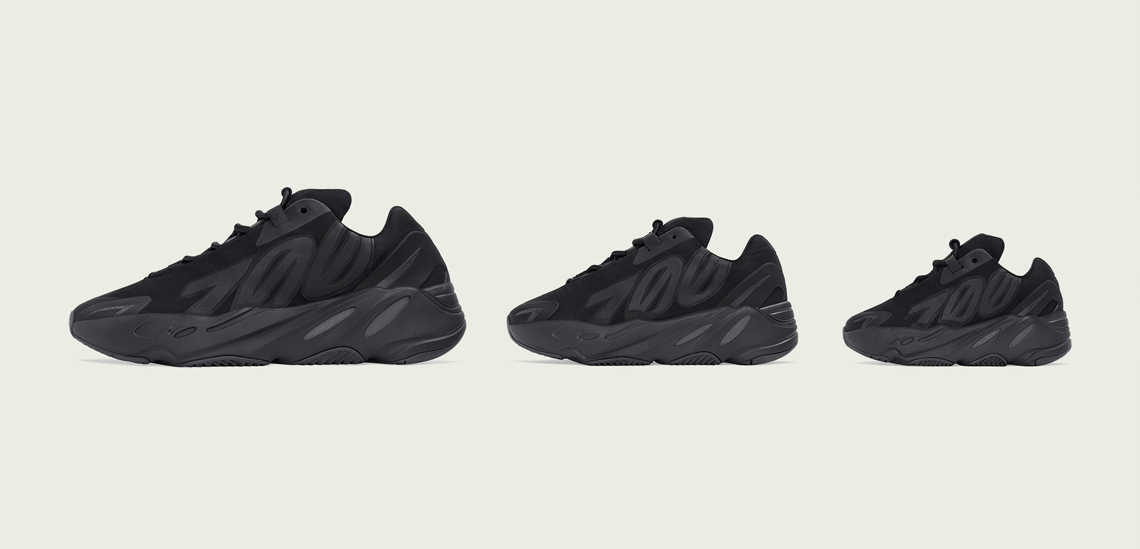 Yeezy 700 top blanco y negro