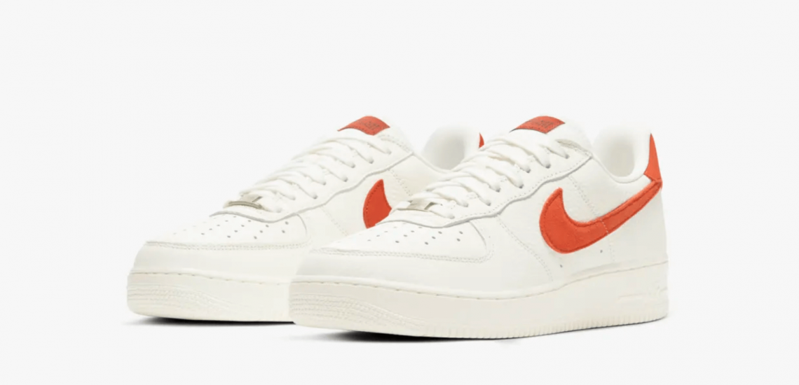 Nike air force blancas y naranjas outlet