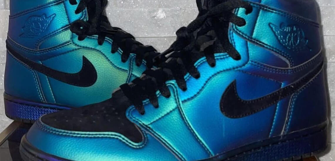 Jordan 1 online azul metalico