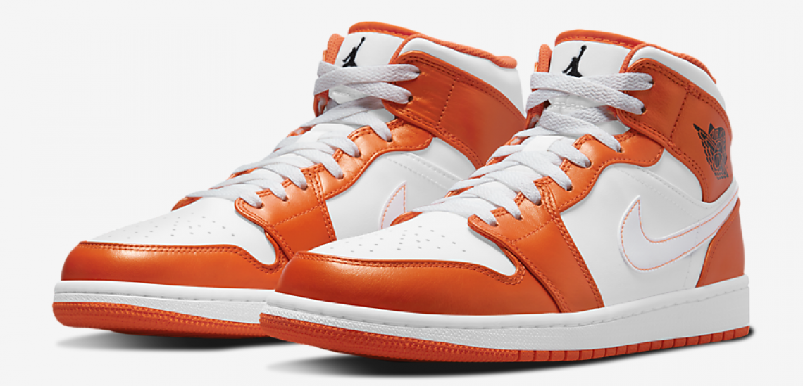NUEVAS Air Jordan 1 Mid electro orange TOP TOP