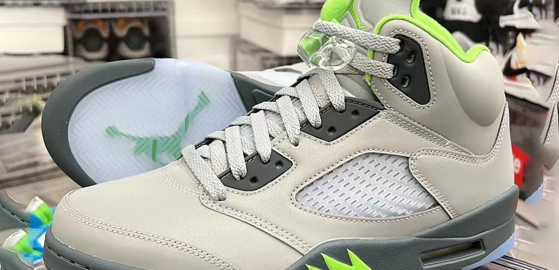 Air Jordan 5 retro "Green Bean"
