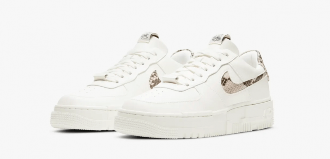 radioactividad Contradicción Invitación 🥇NIKE Air Force 1 Pixel Sail Snake 2021 | zapatillasysneakers.com