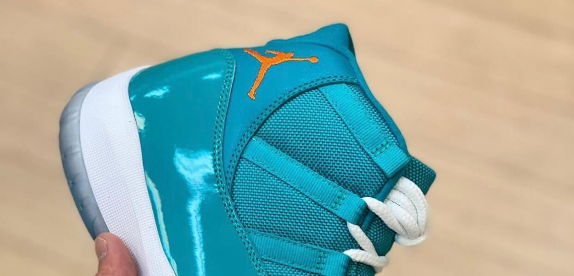 Air jordan 11 verde on sale