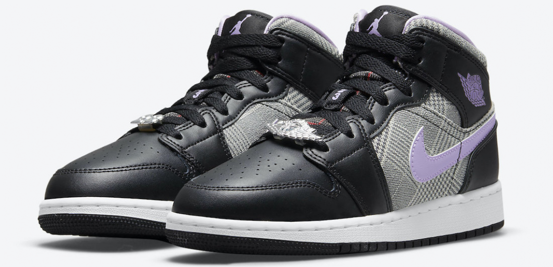 Air Jordan 1 Mid SE GS “Houndstooth”