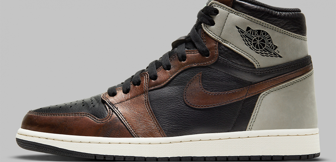 BRONCE ENVEJECIDO reluce en estas AIR JORDAN 1 RETRO HIGH OGzapatillasysneakers.com