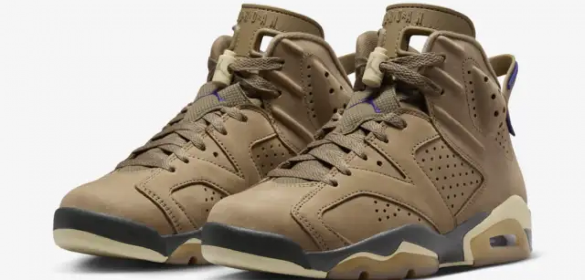 Air Jordan 6 GORE TEX Brown Kelp para mujer
