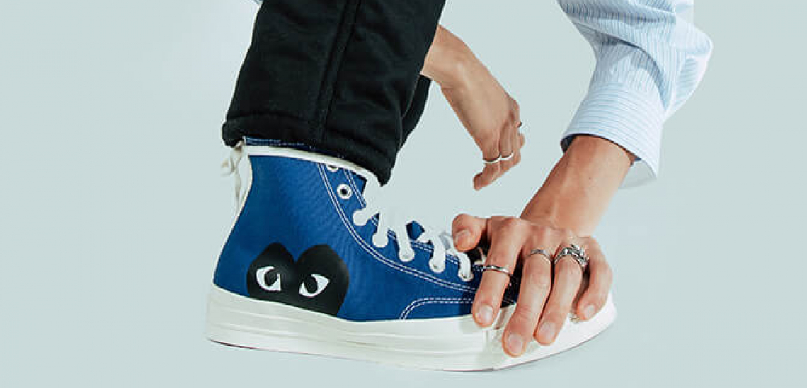 NUEVAS Converse x Comme des Garçons +'Blue Quartz' y 'Steel Grey'+ zapatillasysneakers.com