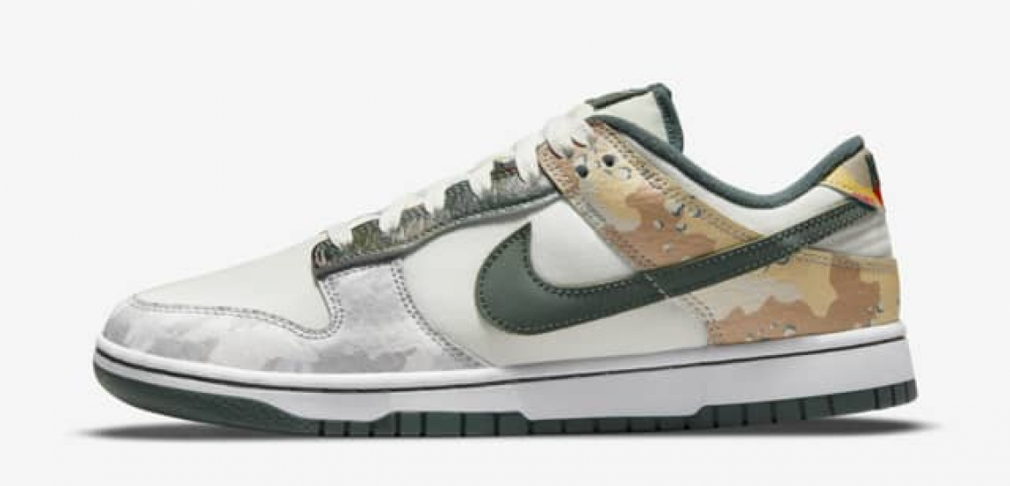 zapatillas Nike Dunk Low Sail Multi-Camo 2021