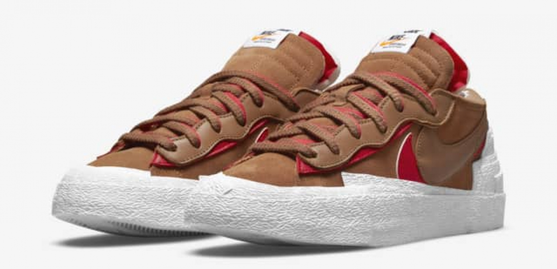 zapatillas Nike Blazer Low x Sacai British Tan 2021