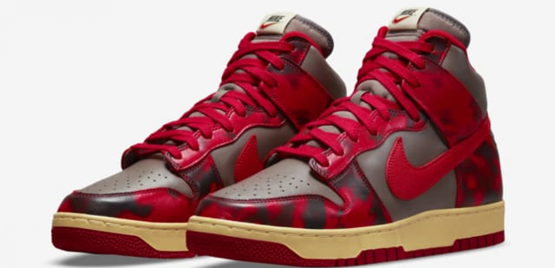 zapatillas Nike Dunk High 1985 Red Acid Wash