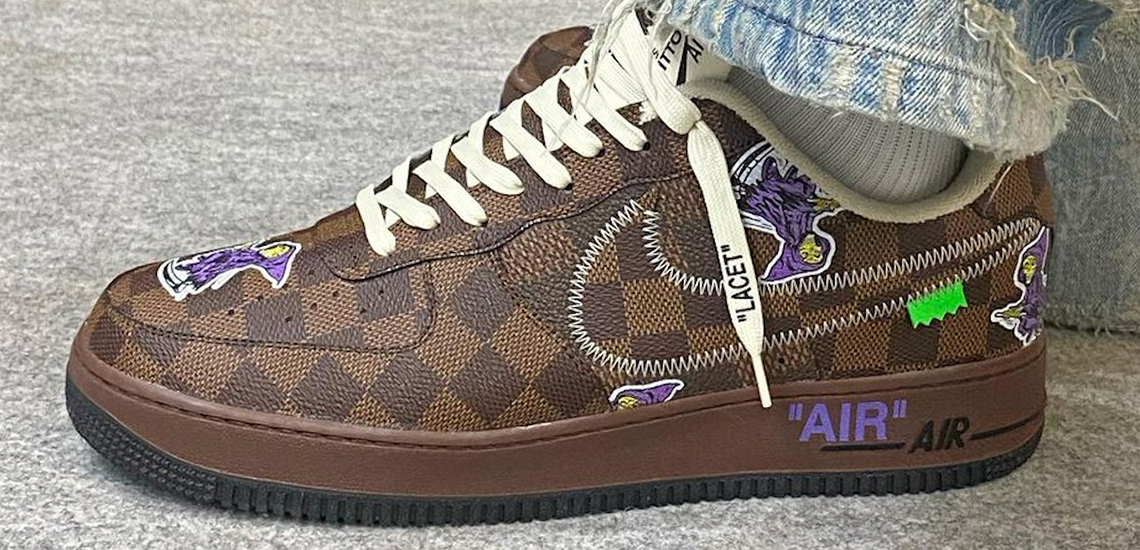 Salida hacia jaula tema 🥇 AIR FORCE 1 con el GLAMOUR de LOUIS VUITTON zapatillasysneakers.com