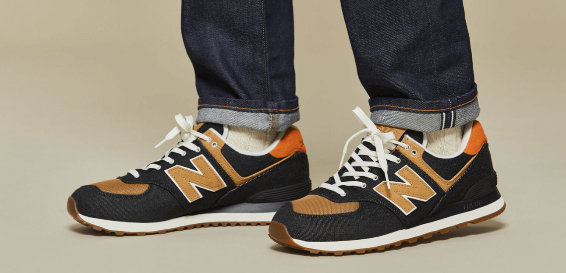 New balance shoes with jeans shop