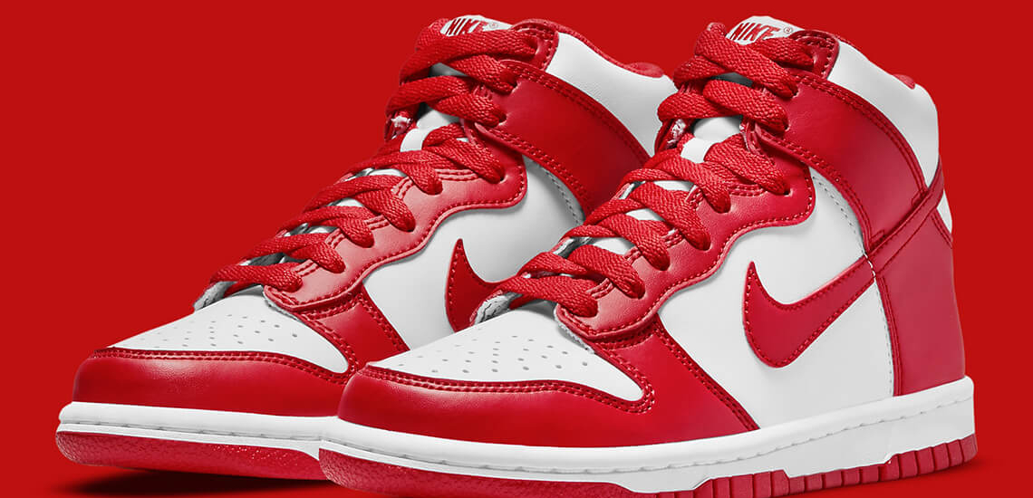🥇 Nike Dunk High GS Red University | zapatillasysneakers.com