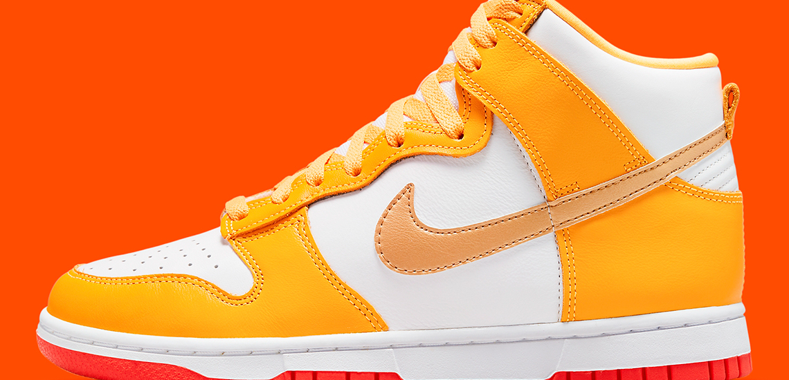 zapatillas Nike Dunk High Yellow Gold Orange 2021