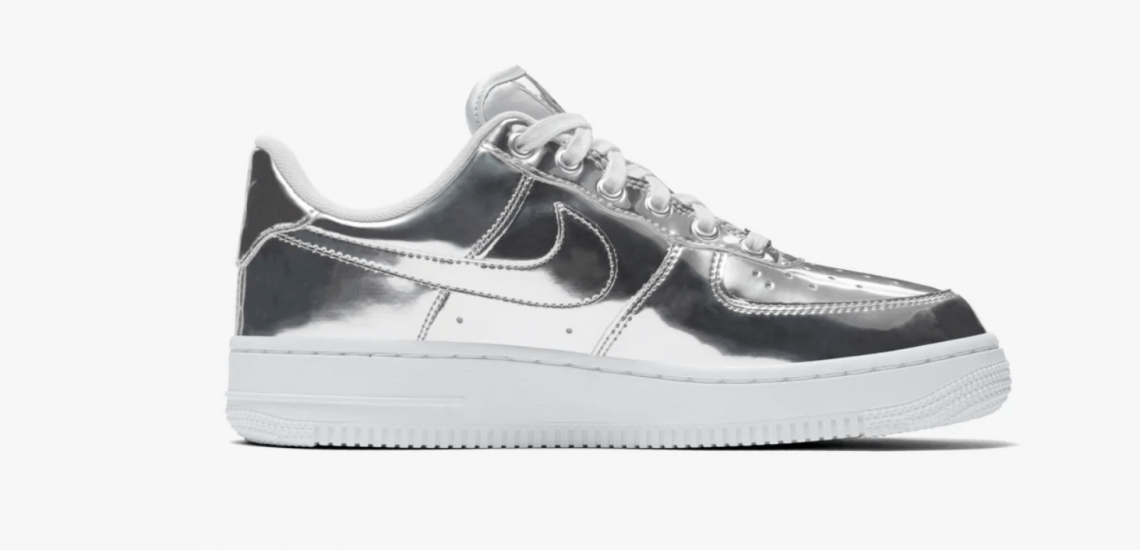 Nike air online force plateadas