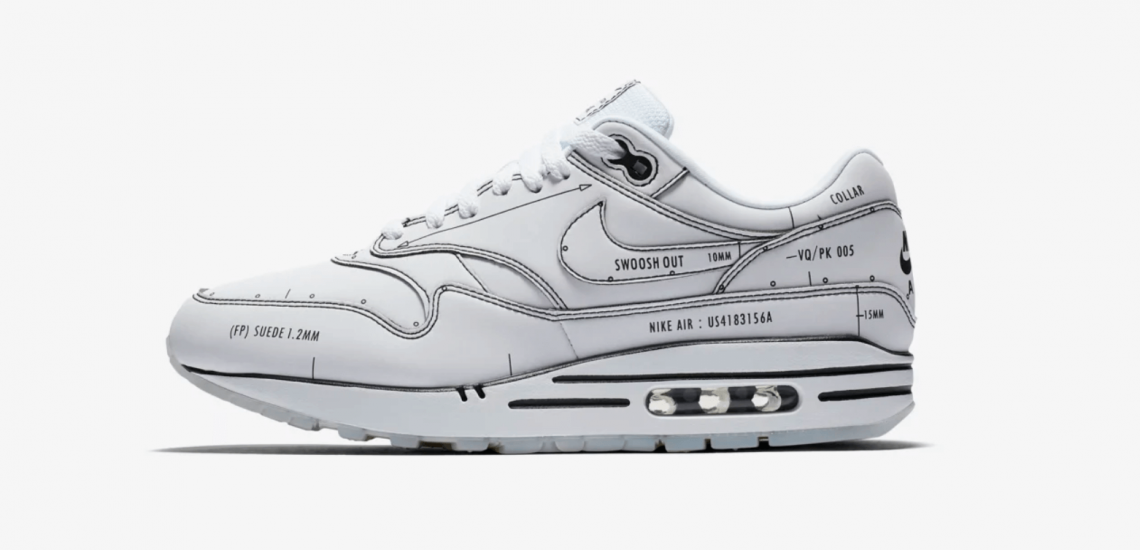 Novio Monetario Excremento 🥇Nike Air Max 1 SCHEMATIC White | Tinker Hatfield | zapatillasysneakers.com