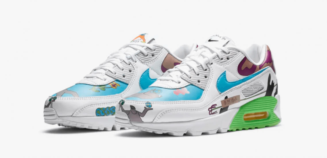 Nike Air Max 90 flyleather Rouhan Wang 202