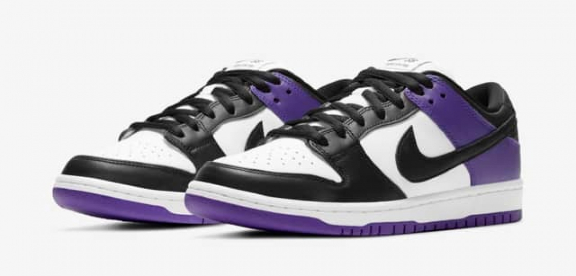 Nike SB Dunk Low Pro Court Purple NIKE AO4641600 Laser Pink Solar Red White Furs Skins Feather NovogasShops colorway morado