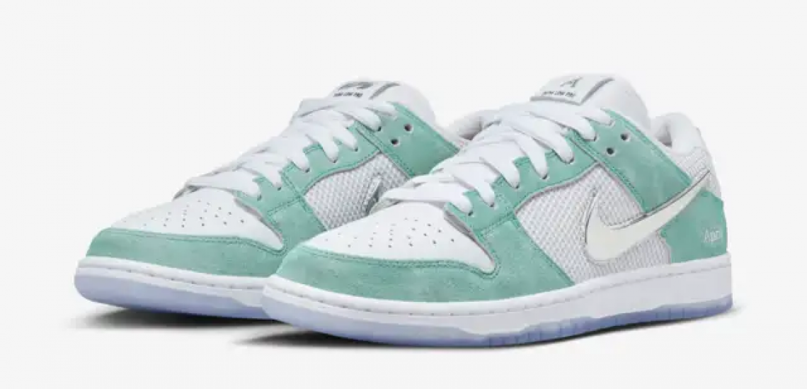 Nike SB x April Skateboards Dunk Low Pro White and Multi-Color
