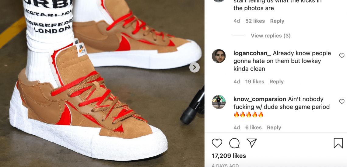 zapatillas Nike x Sacai Blazer Low 2021 Lebron James