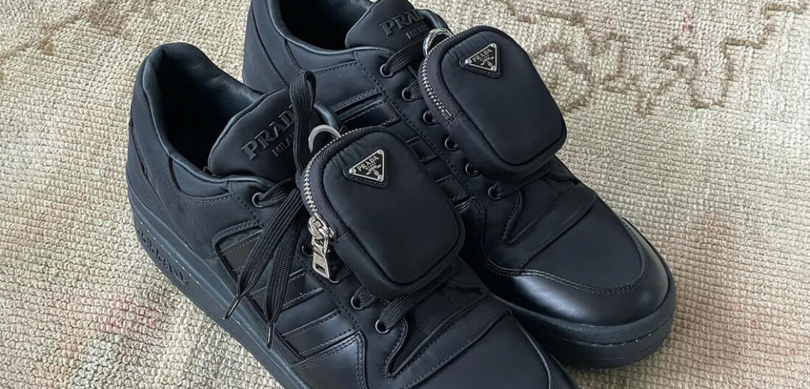 Embutido Consecutivo calentar Prada viste de negro elegante las Adidas Forum Low | zapatillasysneakers.com