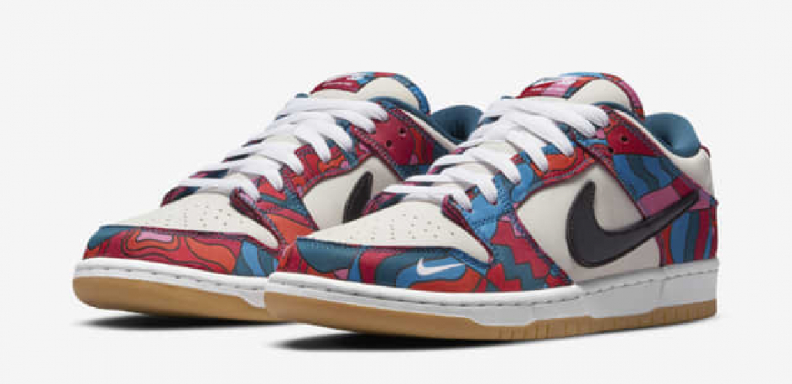 🥇BRUTALES Nike Parra Dunk Low Pro Abstract Art| zapatillasysneakers.com