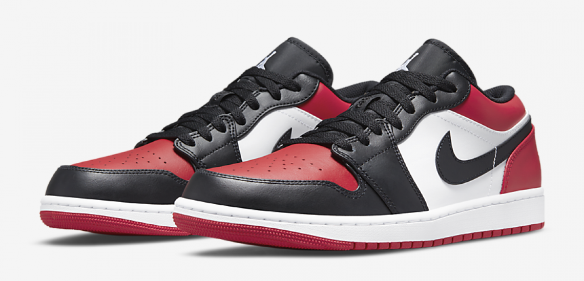 Air Jordan 1 Low Bred Toe 2022