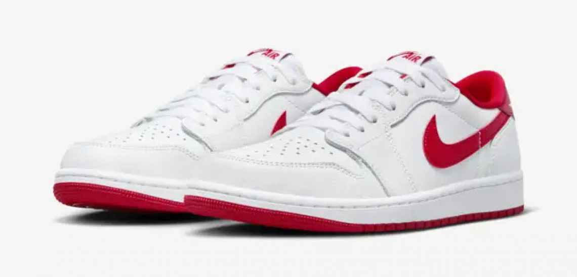 Air Jordan 1 Low OG White/Red