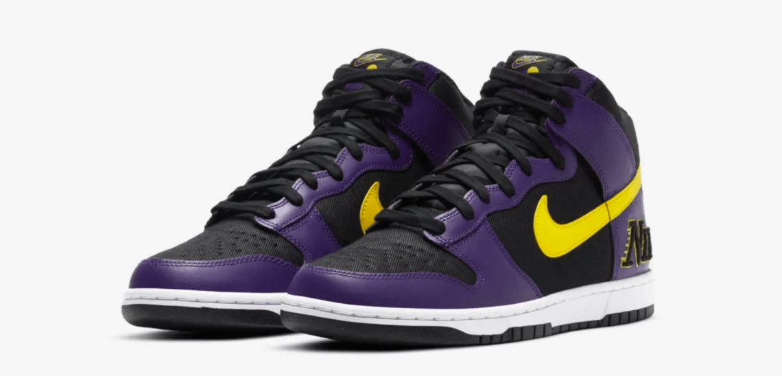 🥇 Nike High Court Purple Los Ángeles Lakers | zapatillasysneakers.com
