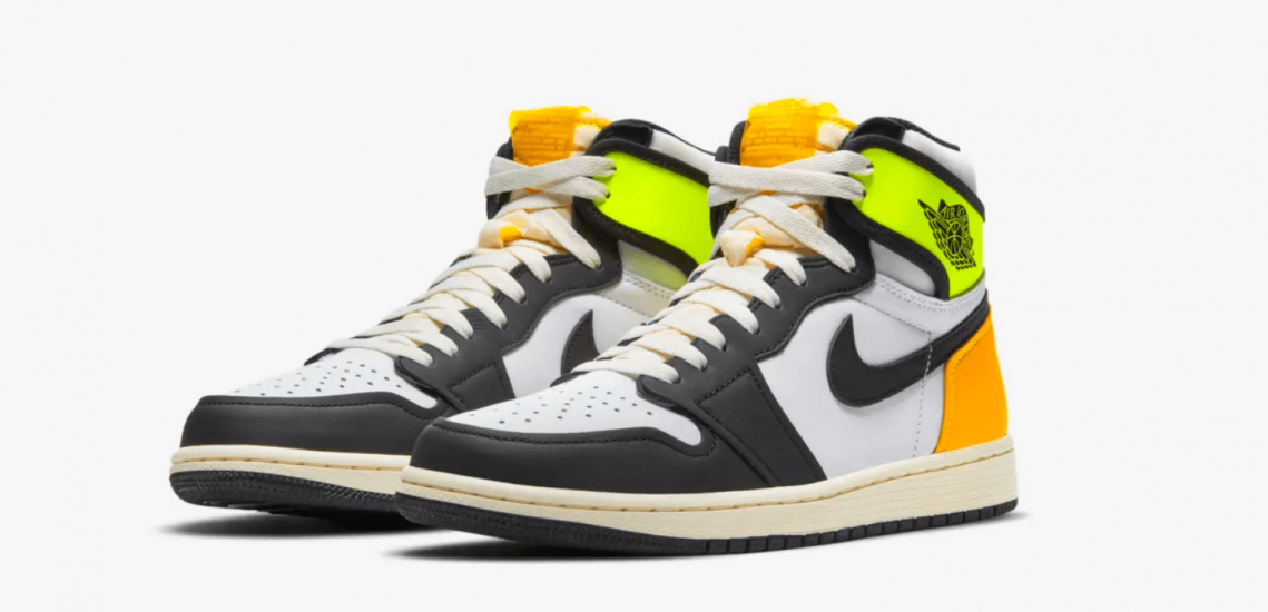 zapatillas Air Jordan 1 Volt Gold 2020 colores flúor