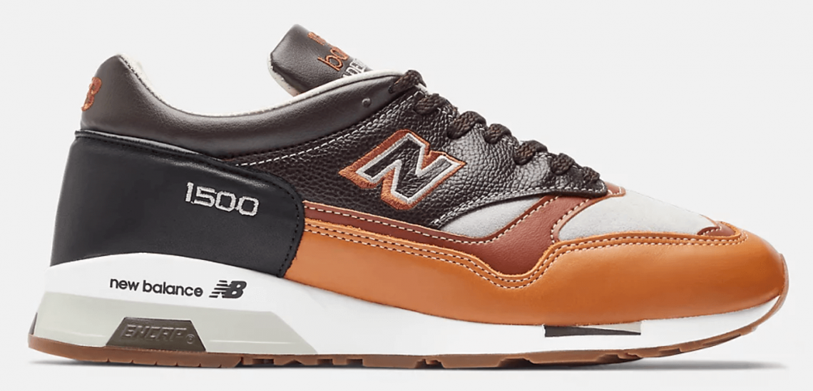 New balance piel marron hot sale