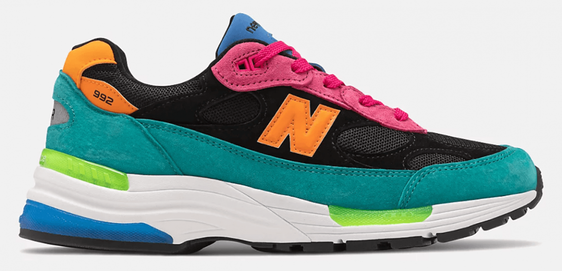 Zapatillas New Balance Made in USA 992 2021 tidepool with pink