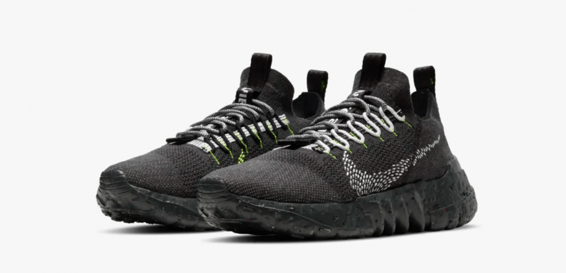 zapatillas Nike Space Hippie 01 – Black Volt This is Trash 2021