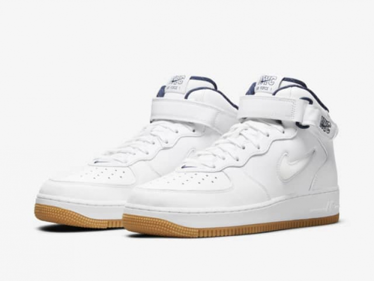 Air Force 1 Mid Jewel NYC Cool Grey y Midnigh Navy 2021