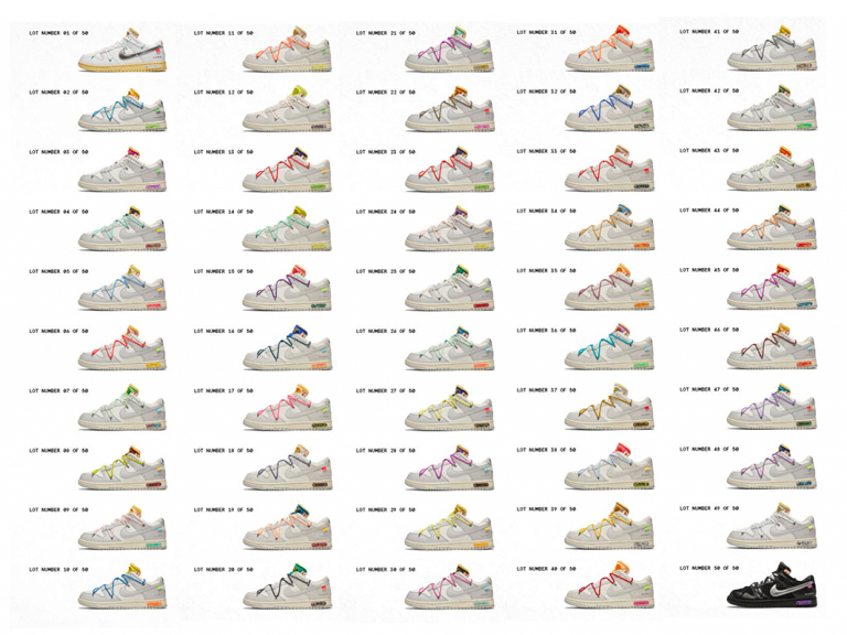 50 Off-White x Nike Dunks