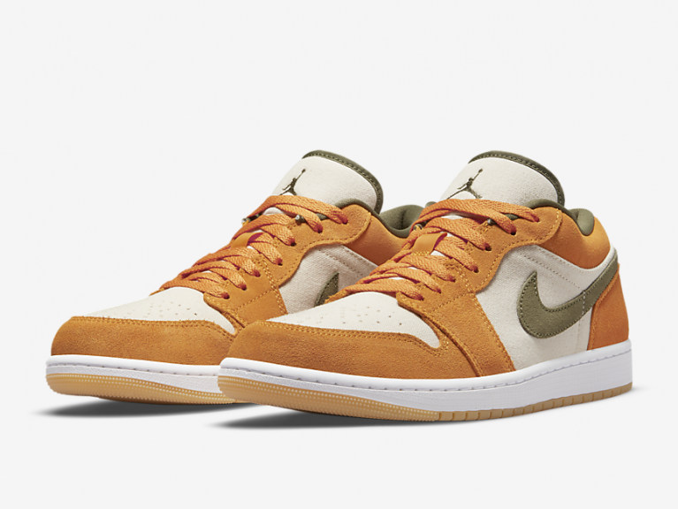 Air Jordan 1 Low SE Orange Olive