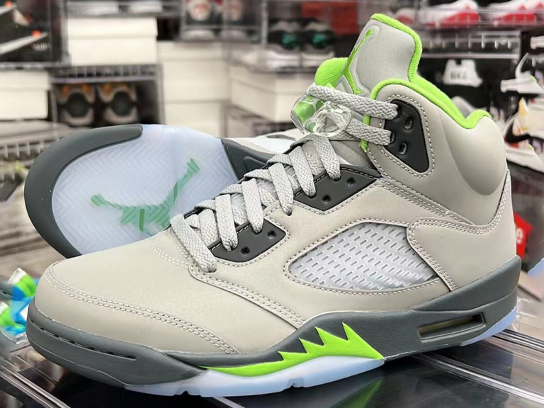 Air Jordan 5 retro "Green Bean"